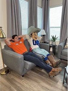 Tech and Cowboys Mascot